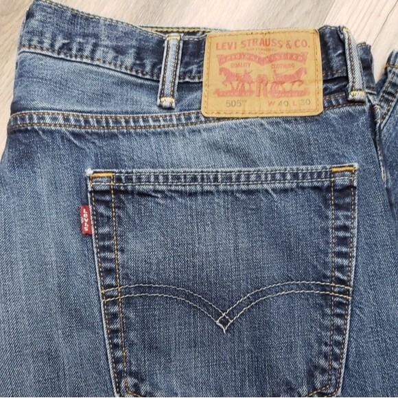 LEVI'S 505 40W 30L Jeans - Picture 3 of 7